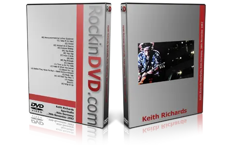 Artwork Cover of Keith Richards 1992-11-29 DVD Cologne Proshot