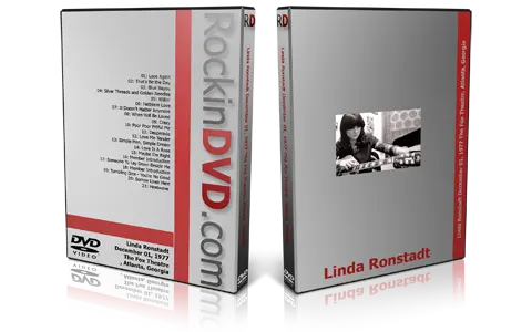 Artwork Cover of Linda Ronstadt 1977-12-01 DVD Atlanta Proshot