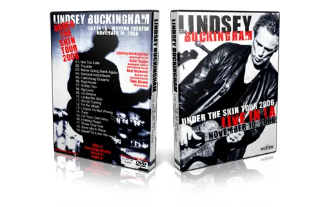 Artwork Cover of Lindsey Buckingham 2006-11-10 DVD Wiltern Audience