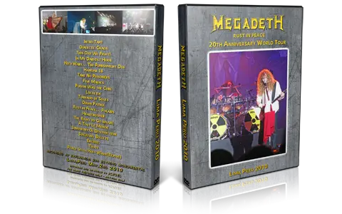 Artwork Cover of Megadeth 2010-05-02 DVD Lima Audience