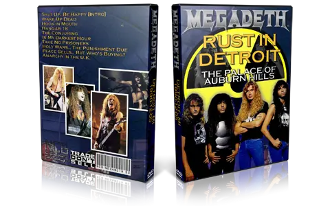 Artwork Cover of Megadeth Compilation DVD Detroit 1990 Proshot