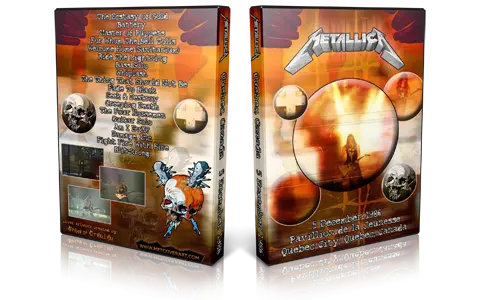 Artwork Cover of Metallica 1986-12-05 DVD Quebec City Audience
