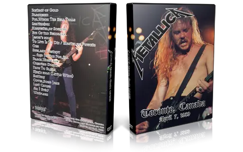 Artwork Cover of Metallica 1989-04-07 DVD Toronto Audience