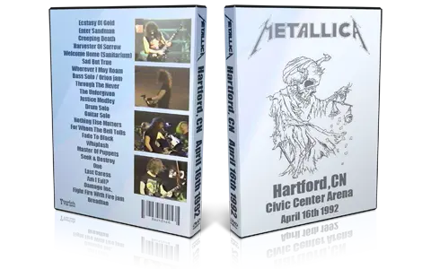 Artwork Cover of Metallica 1992-04-16 DVD Hartford Audience