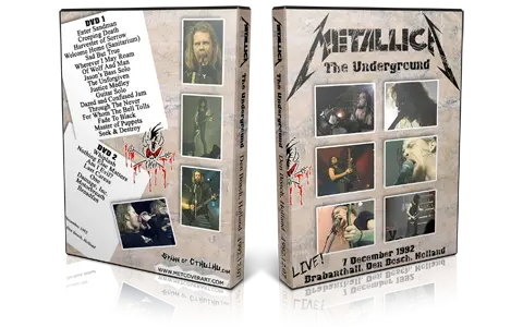 Artwork Cover of Metallica 1992-12-07 DVD Den Bosch Proshot