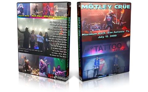 Artwork Cover of Motley Crue 2000-07-12 DVD San Antonio Proshot