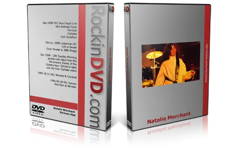 Artwork Cover of Natalie Merchant Compilation DVD Various Clips Proshot