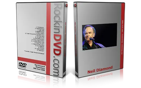 Artwork Cover of Neil Diamond 2008-06-29 DVD Glastonbury Proshot
