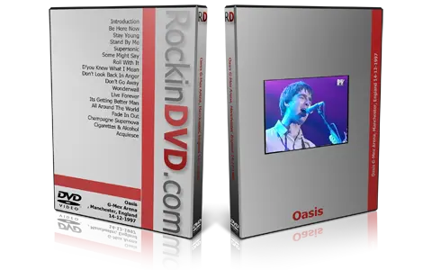 Artwork Cover of Oasis 1997-12-14 DVD Manchester Proshot