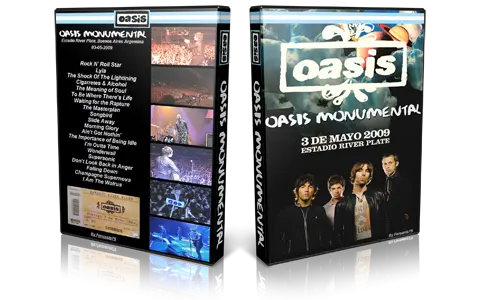 Artwork Cover of Oasis 2009-05-03 DVD Buenos Aires Proshot