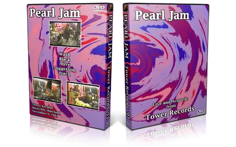 Artwork Cover of Pearl Jam 1991-11-09 DVD Rockville Audience
