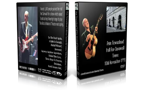 Artwork Cover of Pete Townshend 1998-11-10 DVD Truro Hall for Cornwall Audience