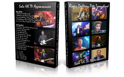 Artwork Cover of Pete Townshend Compilation DVD Solo UK TV Appearances Proshot