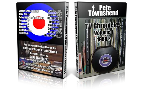 Artwork Cover of Pete Townshend Compilation DVD TV Chronicles Vol 1 Proshot