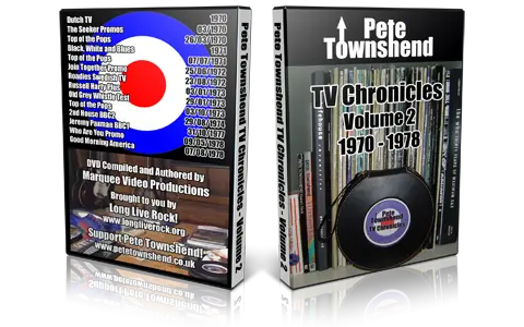 Artwork Cover of Pete Townshend Compilation DVD TV Chronicles Vol 2 Proshot