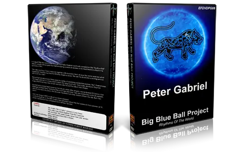 Artwork Cover of Peter Gabriel Compilation DVD Big Blue Ball Proshot