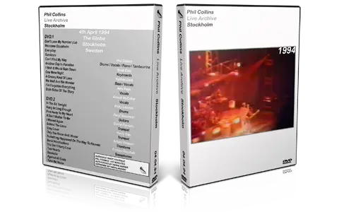 Artwork Cover of Phil Collins 1994-04-04 DVD Stockholm Audience
