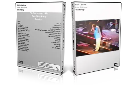 Artwork Cover of Phil Collins 1994-12-07 DVD London Audience