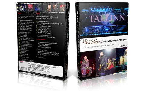 Artwork Cover of Phil Collins Compilation DVD Farewell To Europe 2005 Proshot