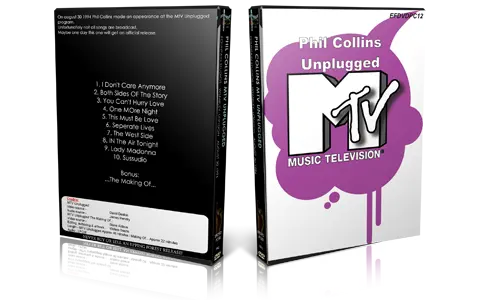 Artwork Cover of Phil Collins Compilation DVD MTV Unplugged Proshot