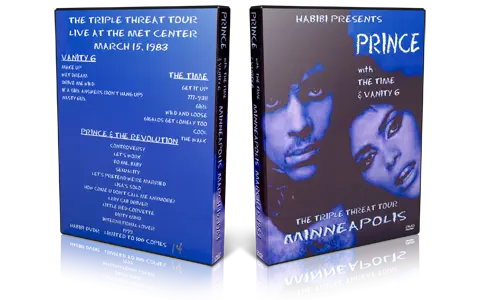 Artwork Cover of Prince 1983-03-15 DVD Various Audience