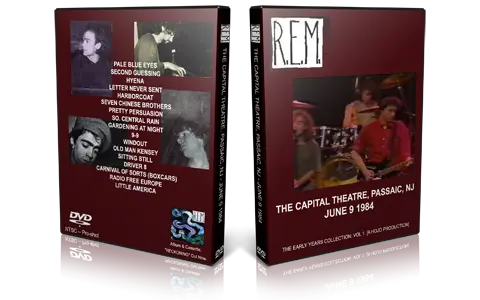Artwork Cover of REM 1984-06-09 DVD Passaic Proshot
