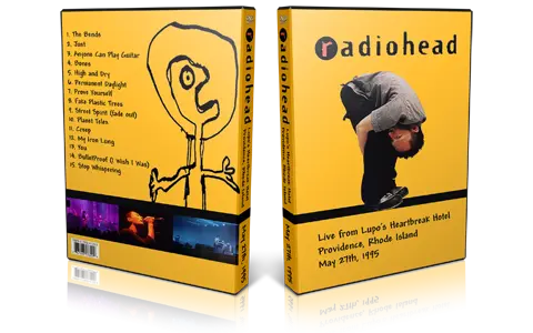 Artwork Cover of Radiohead 1995-05-27 DVD Providence Audience