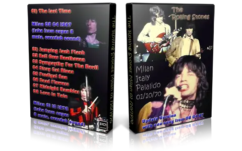 Artwork Cover of Rolling Stones 1970-10-01 DVD Milan Proshot