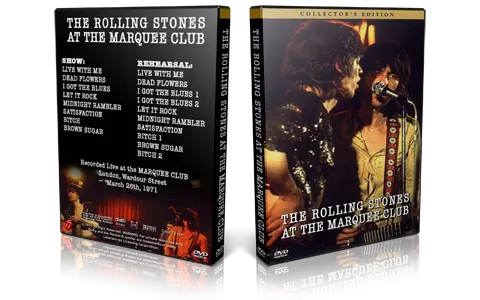 Artwork Cover of Rolling Stones 1971-03-26 DVD London Proshot