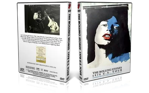 Artwork Cover of Rolling Stones 1978-07-13 DVD New Orleans Proshot