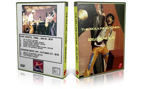 Artwork Cover of Rolling Stones 1978-07-18 DVD Texas Proshot