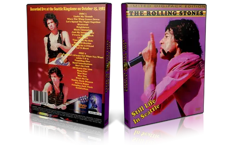 Artwork Cover of Rolling Stones 1981-10-15 DVD Seattle Proshot