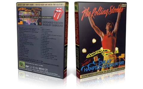Artwork Cover of Rolling Stones 1981-12-18 DVD Hampton Proshot