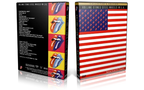 Artwork Cover of Rolling Stones 1989-10-19 DVD Los Angeles Proshot