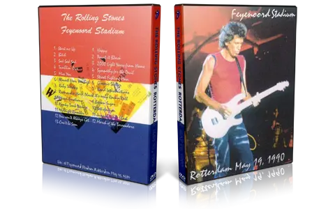 Artwork Cover of Rolling Stones 1990-05-19 DVD Rotterdam Audience