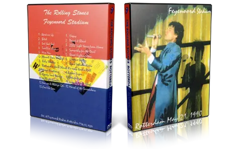 Artwork Cover of Rolling Stones 1990-05-21 DVD Rotterdam Audience