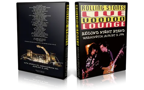 Artwork Cover of Rolling Stones 1994-08-03 DVD Washington Audience