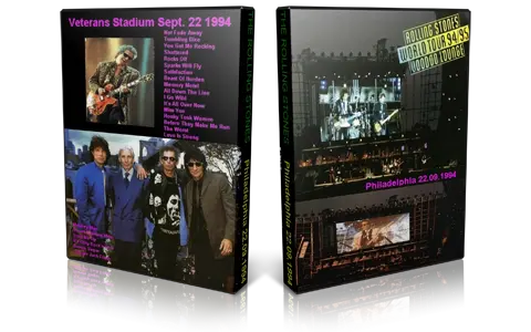 Artwork Cover of Rolling Stones 1994-09-22 DVD Philadelphia Audience