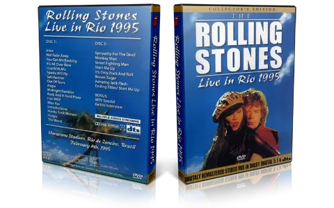Artwork Cover of Rolling Stones 1995-02-04 DVD Rio de Janeiro Proshot