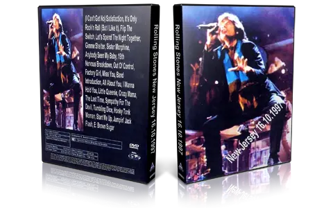 Artwork Cover of Rolling Stones 1997-10-16 DVD East Rutherford Proshot