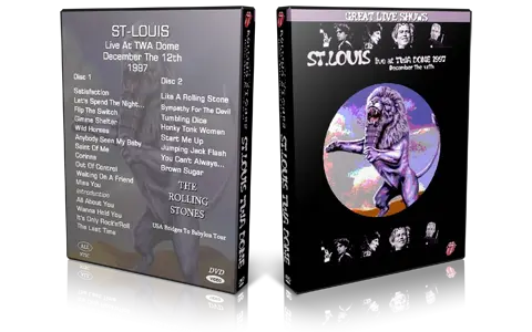 Artwork Cover of Rolling Stones 1997-12-12 DVD St Louis Proshot