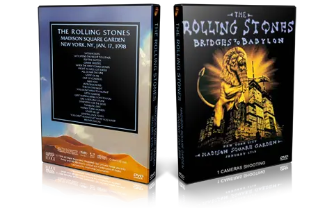 Artwork Cover of Rolling Stones 1998-01-17 DVD New York City Audience