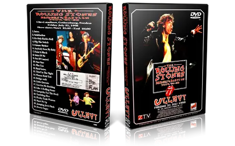 Artwork Cover of Rolling Stones 1998-07-31 DVD Gothenburg Audience