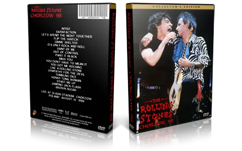 Artwork Cover of Rolling Stones 1998-08-14 DVD Chorzow Proshot
