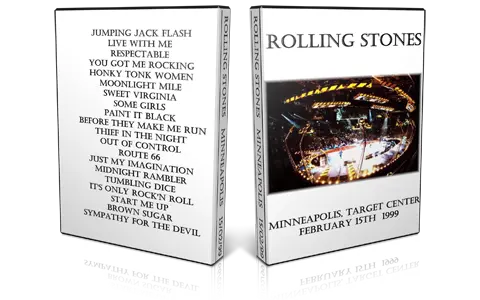 Artwork Cover of Rolling Stones 1999-02-15 DVD Minneapolis Audience