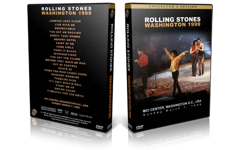 Artwork Cover of Rolling Stones 1999-03-07 DVD Washington Audience