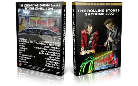Artwork Cover of Rolling Stones 2002-10-18 DVD Toronto Audience