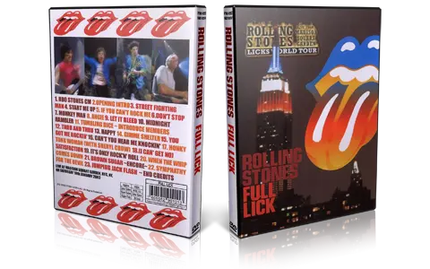 Artwork Cover of Rolling Stones 2003-01-18 DVD New York Proshot
