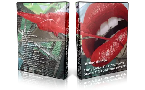 Artwork Cover of Rolling Stones 2003-06-10 DVD Milan Audience