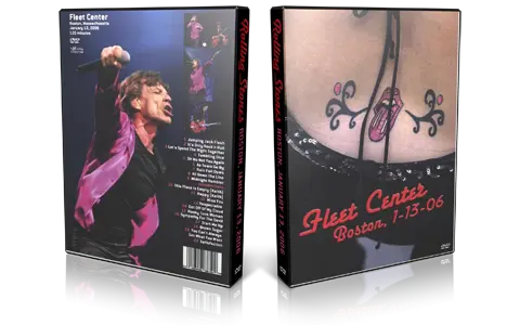 Artwork Cover of Rolling Stones 2006-01-13 DVD Boston Audience